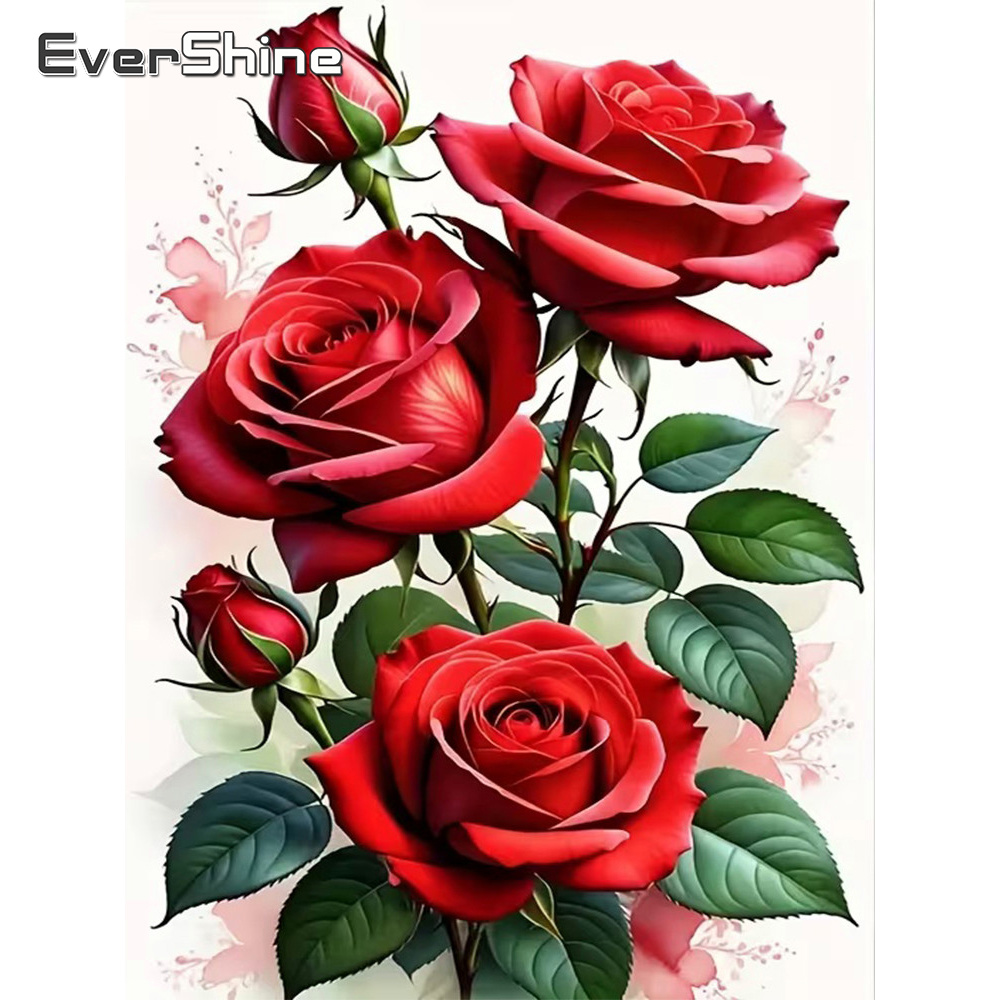 Art Craft Rose - Evershine 다이아몬드 모자이크 꽃 크로스 스티치