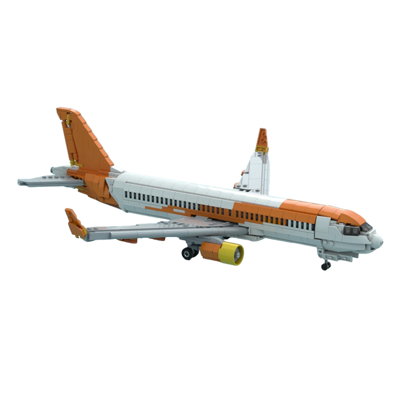 Art Craft Ideas Easy - 1100피스 MOC 이지젯 에어버스 A320 크리에이터