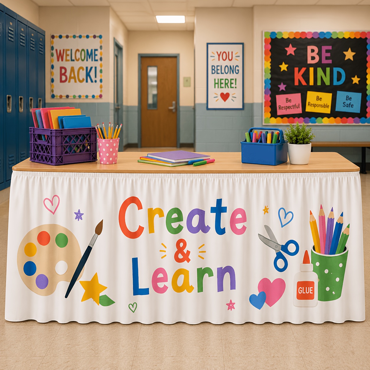 Art Craft Classes - 테이블보 테이블 스커트, 창의적인 학습 미술