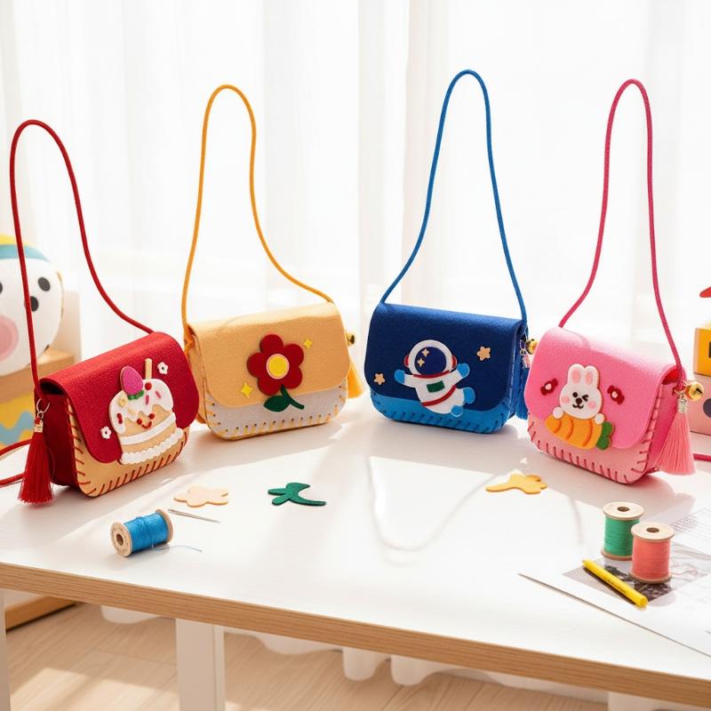 Art Craft Kindergarten - 어린이를 위한 펠트 가방 만들기 키트