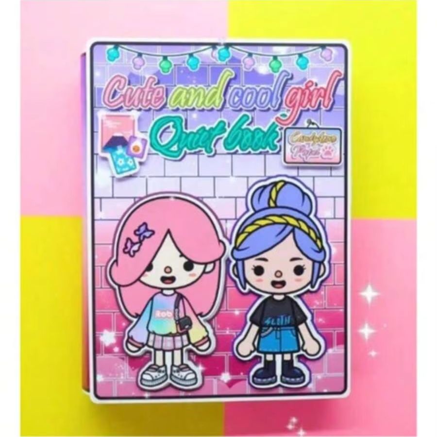 Art Craft For 3 Year Old - 종이인형 테마 DIY 스티커 공예 키트,