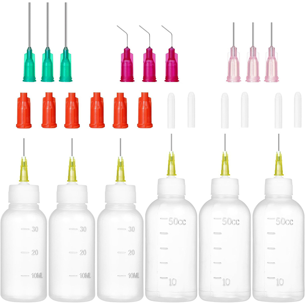 Art Craft Kit - 정밀 니들팁 스퀴즈 병 세트, 6개입(30ml