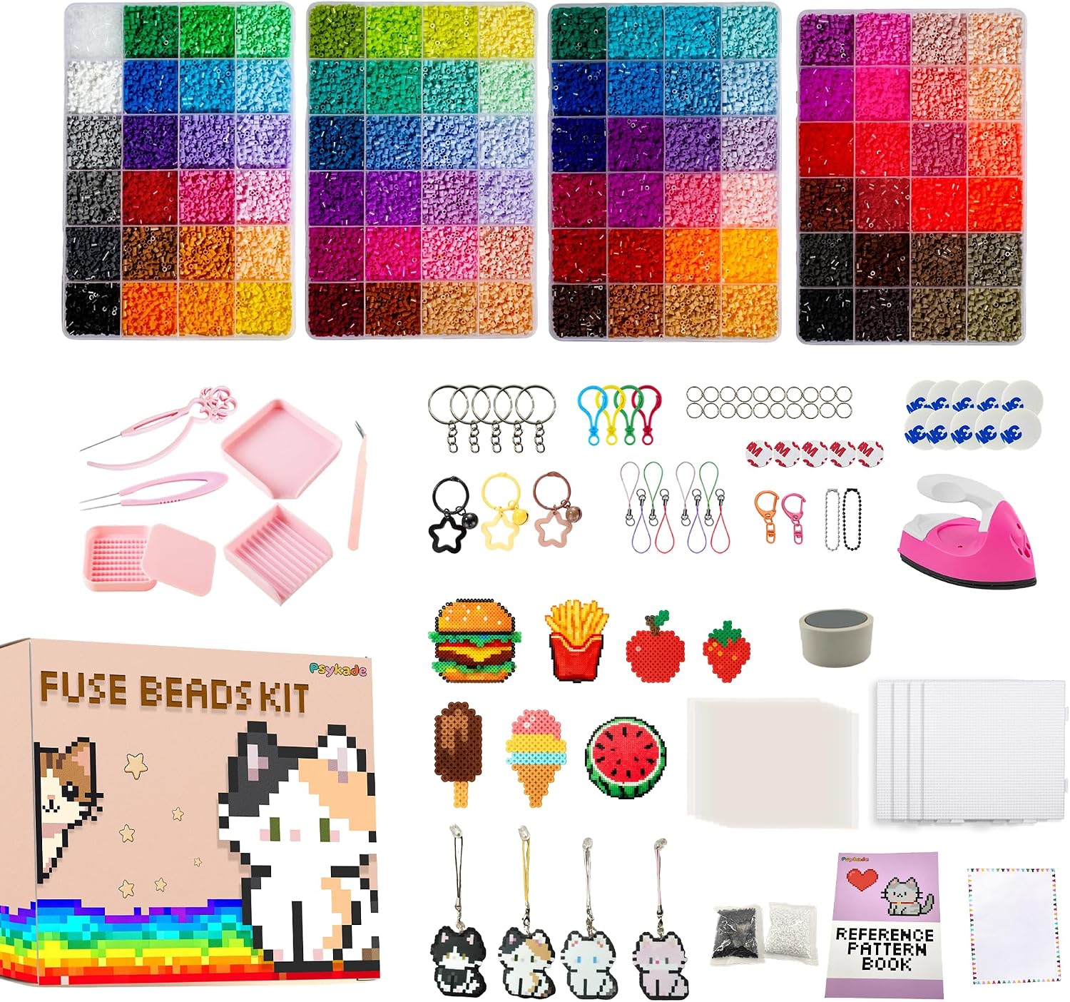 Art Craft Kit - 퓨즈 비즈 키트-쉬운 DIY-96색 53000 2.6mm,