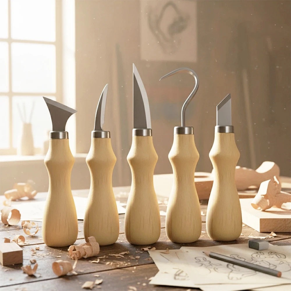 5종 목공 조각 도구 세트, 예술 공예 도구용 곡선형  - Art Craft Tools 리뷰 및 가격