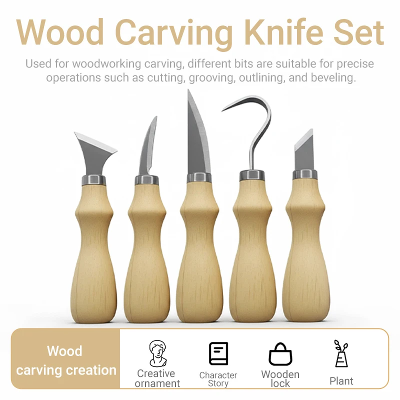 5종 목공 조각 도구 세트, 예술 공예 도구용 곡선형  - Art Craft Tools 리뷰 및 가격