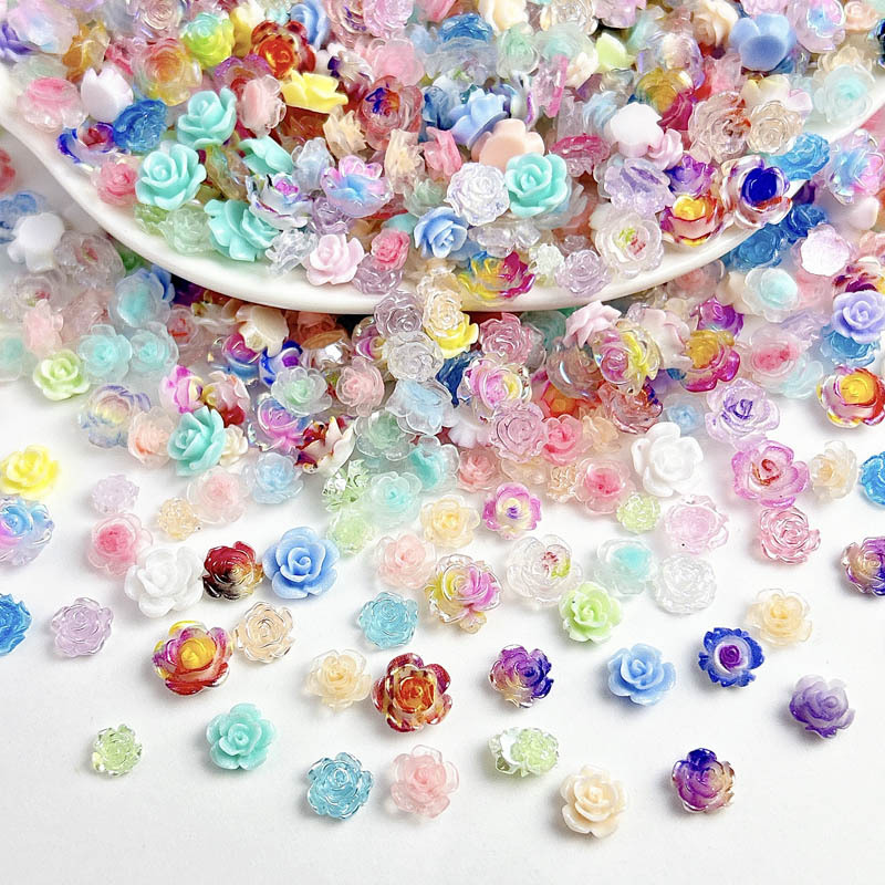 50pcs 무작위 혼합 수지 꽃 네일 매력 네일 아트  - Art Craft Rose 리뷰 및 가격