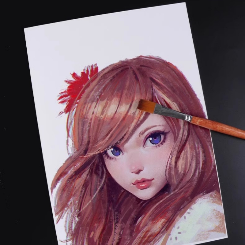 24pcs 나일론 브러쉬 세트 스크레이퍼 펜 커튼 브라 - Gouache Paint Set 리뷰 및 가격