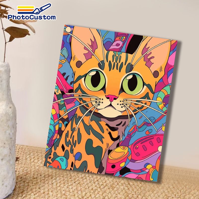 포토커스텀 생강색 고양이 숫자 그림 그리기 홈데코 미술 - Art Craft Ideas Easy 리뷰 및 가격