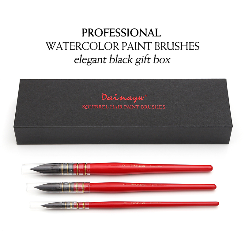 Dainayw 3 브러쉬 라운드 다람쥐 머리 수채화 페 - Gouache Paint Set 리뷰 및 가격