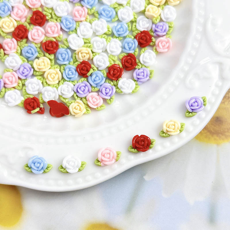 30PCS 수지 장미 네일 아트 장식 미니멀리스트 빛나 - Art Craft Rose 리뷰 및 가격