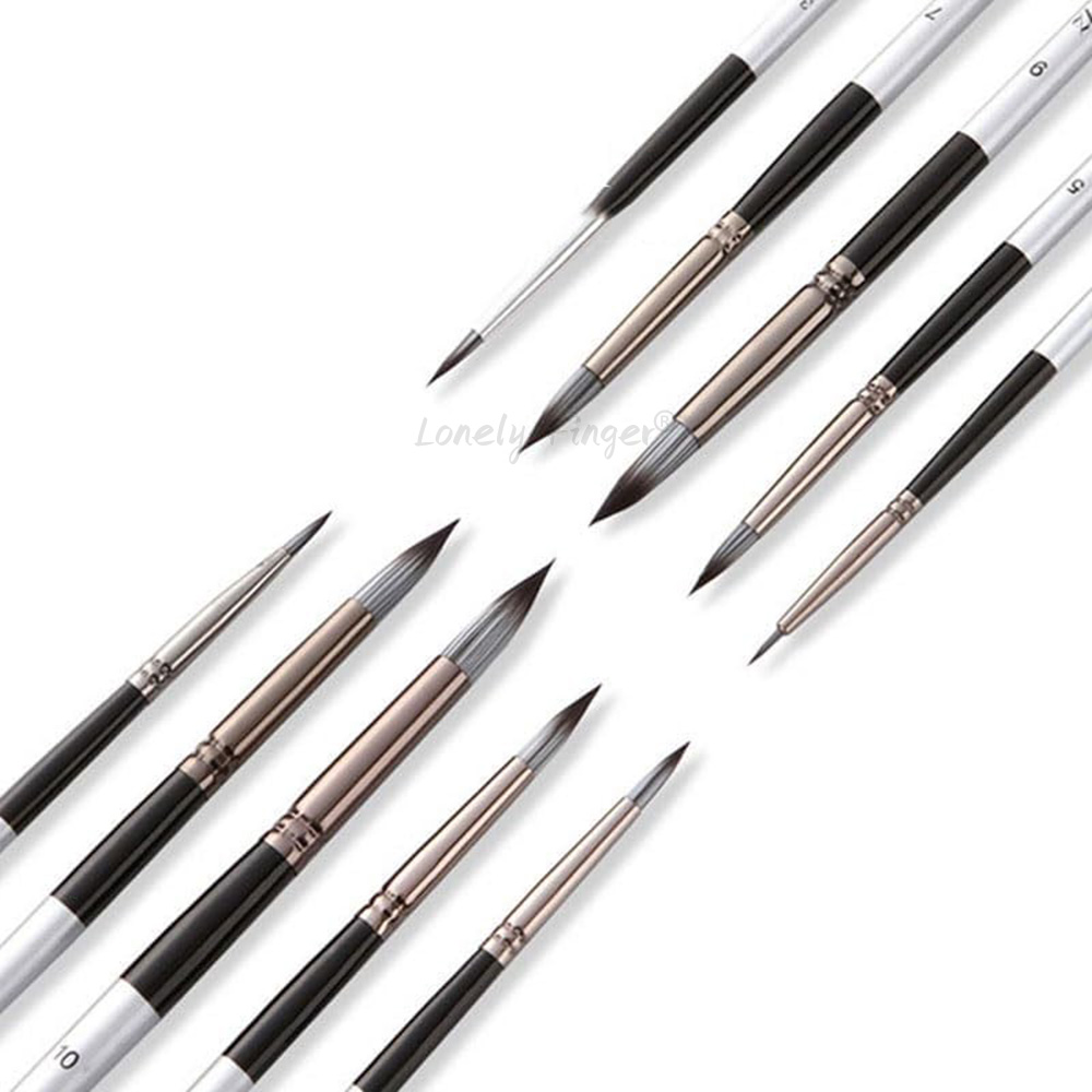 10pcs 라운드 수채화 페인트 브러시 세트 수채화 아 - Gouache Paint Set 리뷰 및 가격