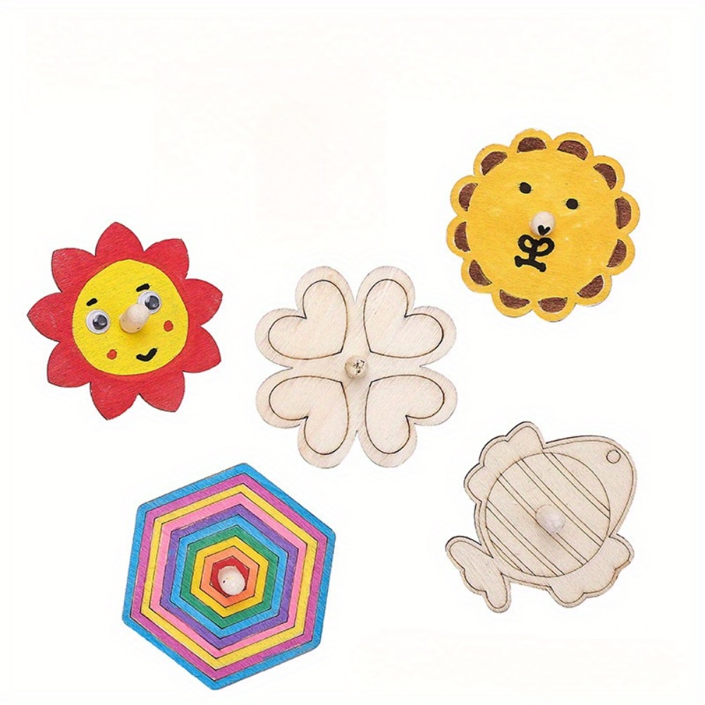 16개 나무 회전 팽이 공예 키트 (어린이용) - 페인 - Art Craft Ideas For Kids 리뷰 및 가격