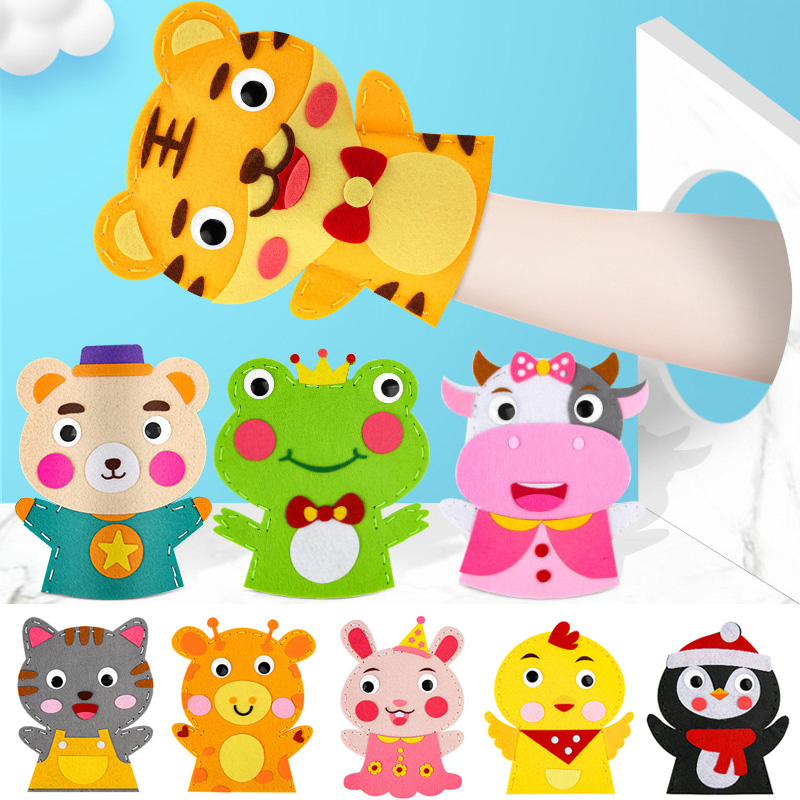 귀여운 만화 동물 손 인형 어린이 DIY 미술 공예 장 - Art Craft For 3 Year Old 리뷰 및 가격