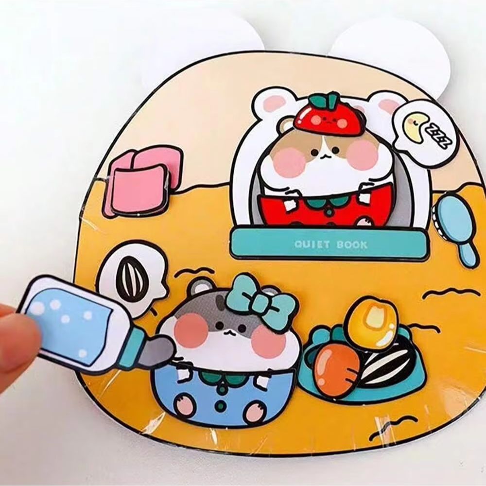햄스터 관리자 테마 DIY 조용한 책 스크랩북 키트,  - Art Craft For 3 Year Old 리뷰 및 가격