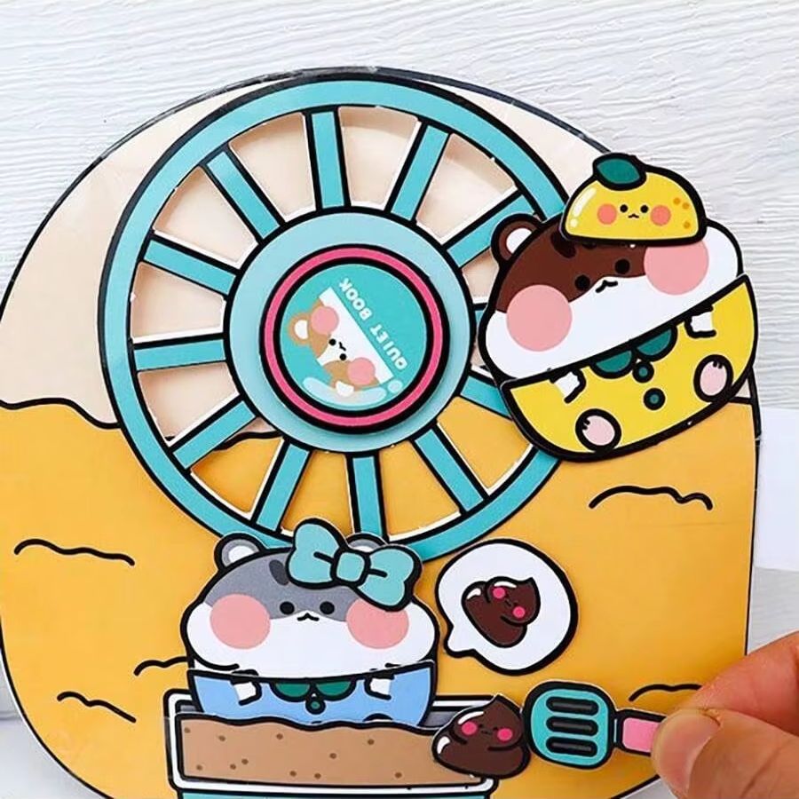 햄스터 관리자 테마 DIY 조용한 책 스크랩북 키트,  - Art Craft For 3 Year Old 리뷰 및 가격