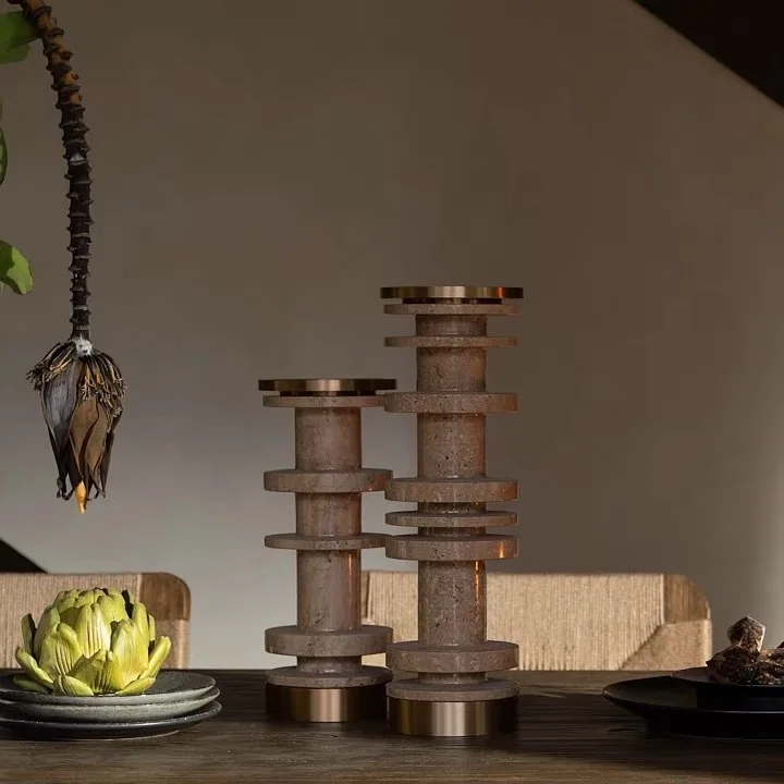 레진 메탈 장식 캔들 홀더, 창의적인 인공 동굴석 공예 - Art Craft Restaurant 리뷰 및 가격