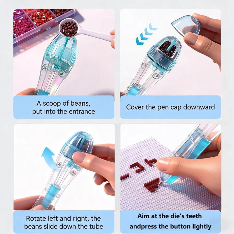 새로운! 퍼러 비즈 펜 DIY 도구 어린이 퍼즐 자동  - Art Craft Tools 리뷰 및 가격