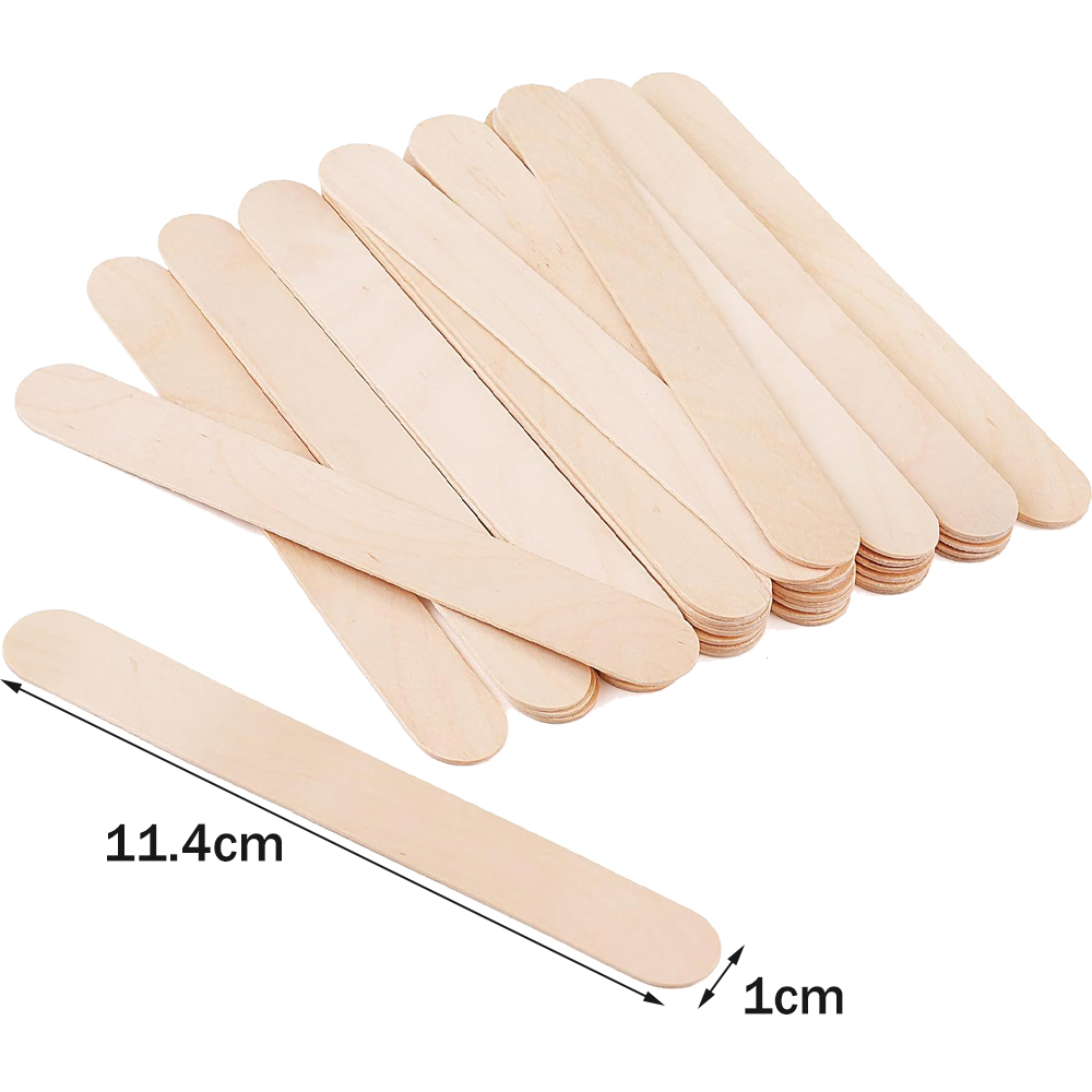 50개 11.4cm 천연 나무 아이스크림 막대 다용도  - Art Craft Jumbo 리뷰 및 가격