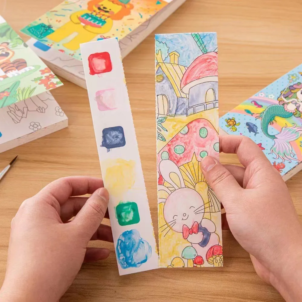 20 페이지 휴대용 수채화 그림 책 어린이를위한 색칠하 - Gouache Paint Set 리뷰 및 가격
