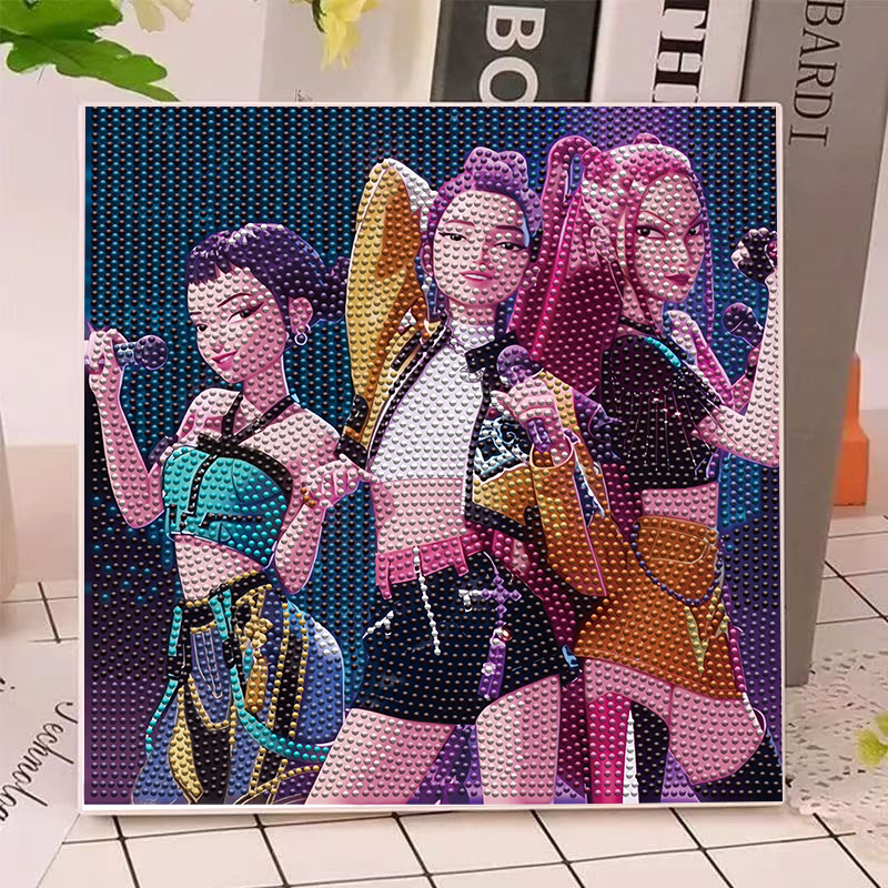 애니메이션 헌터즈 걸스 루미 밀라 조이 다이아몬드 페인 - Art Craft Kit 리뷰 및 가격