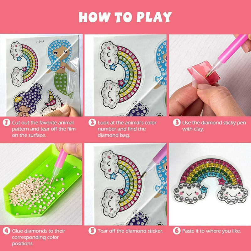 다이아몬드 스티커 만들기 어린이 5D 페인팅 예술 공예 - Art Craft Ideas For Kids 리뷰 및 가격