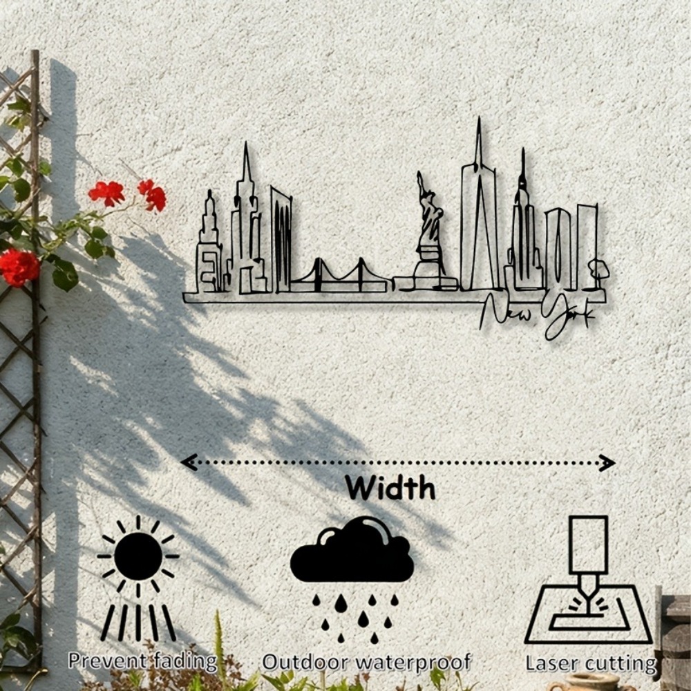 CIFBUY 메탈 벽 장식 NYC 스카이라인 철제 공예 - Art Craft Nyc 리뷰 및 가격