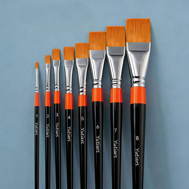 1Pc 아티스트 플랫 페인트 브러쉬 아크릴 오일 수채화 - Gouache Paint Set 리뷰 및 가격