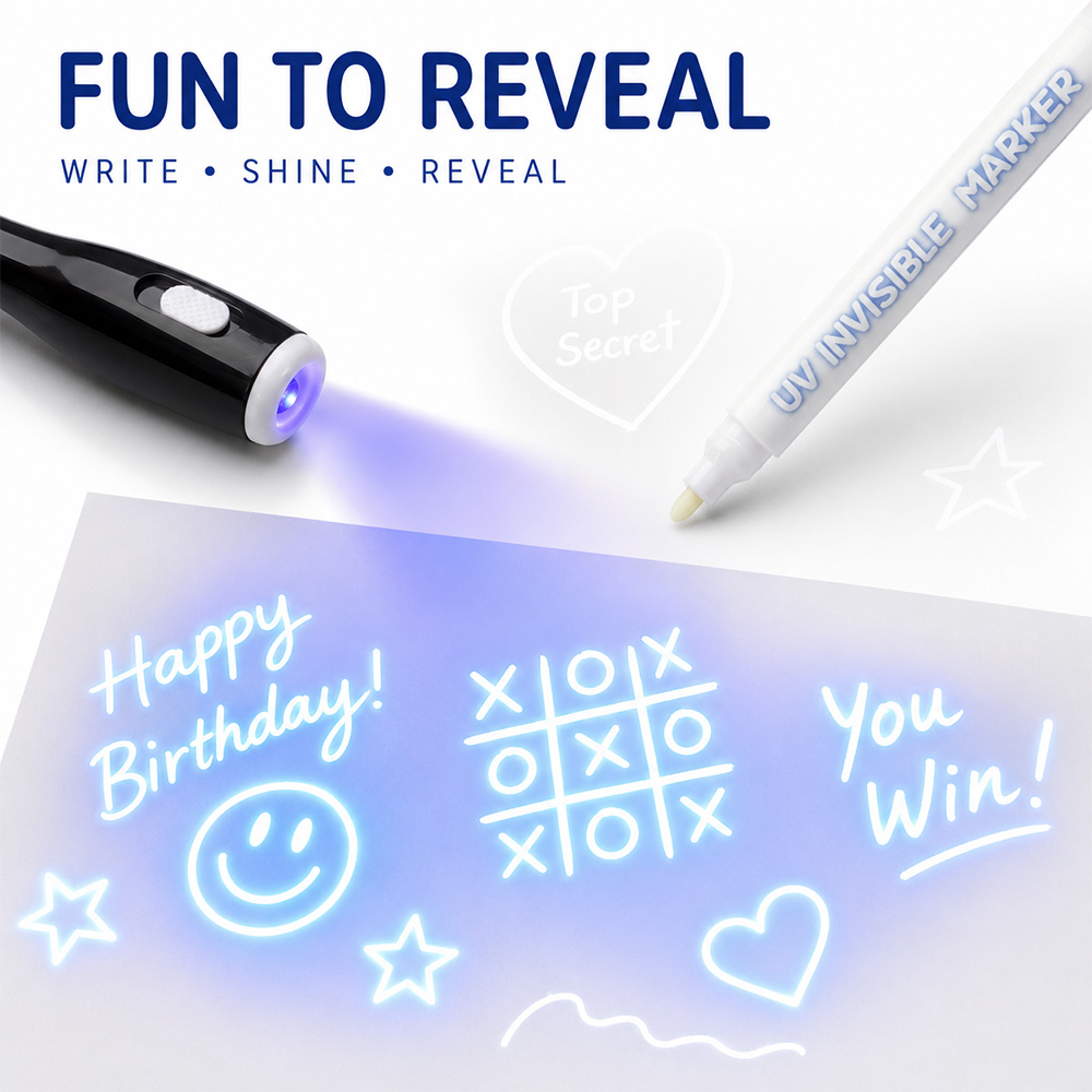12Pcs UV 라이트 보이지 않는 마커 사라지는 잉크 - Light Art And Craft 리뷰 및 가격
