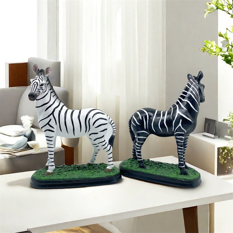 예술적 얼룩말 조각 입구 침실 거실 연구를위한 수제 수 - Art Craft Zebra 리뷰 및 가격
