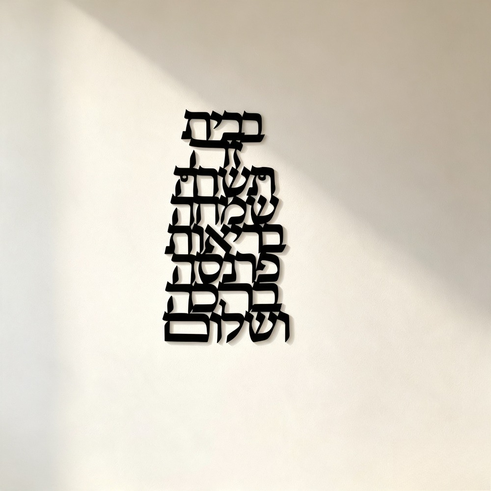CIFBUY 철제 벽 장식 빈티지 히브리어 캘리그라피  - Art & Craft Activities For Toddlers 리뷰 및 가격