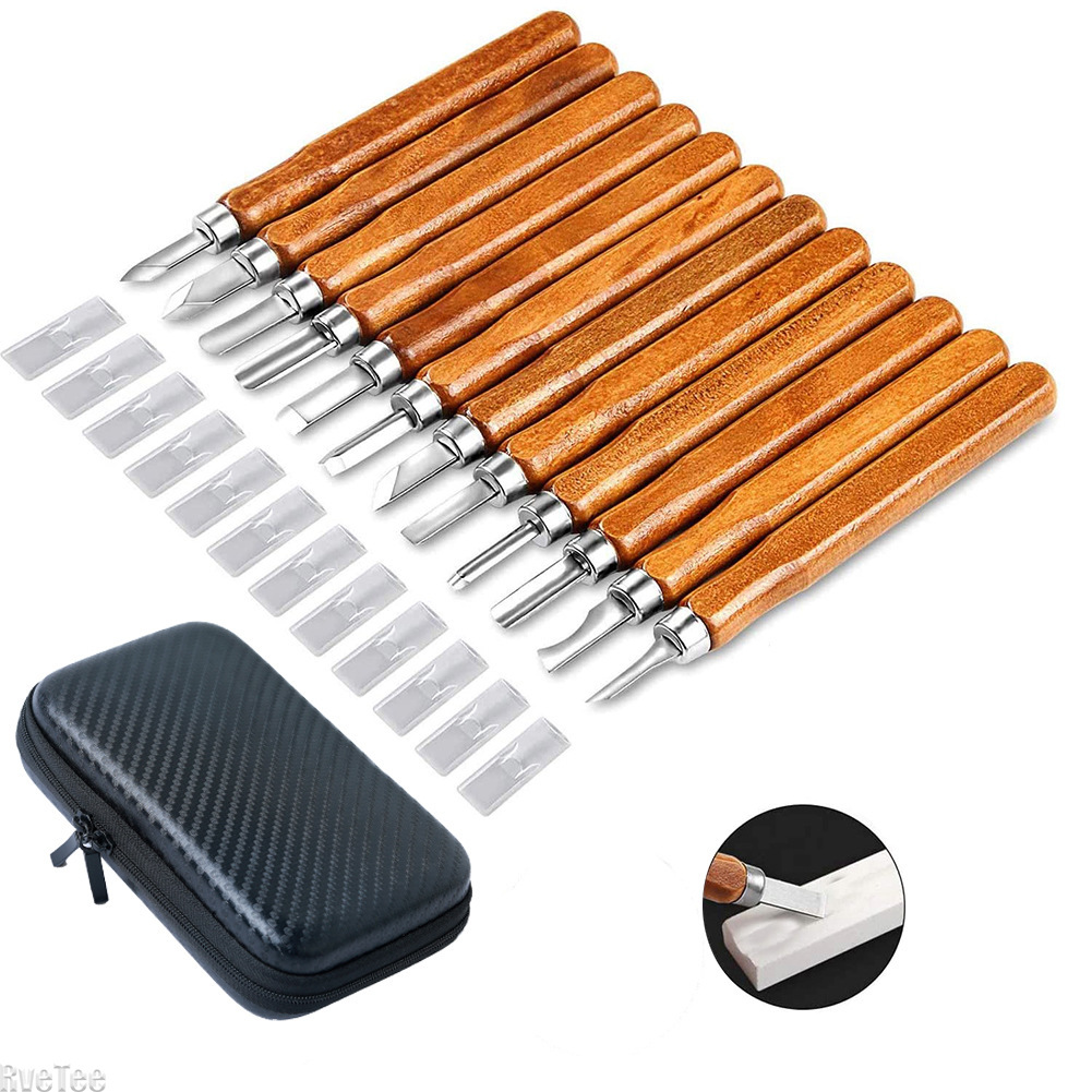12Pcs SK2 목공 조각 도구 세트 가방 포함 HR - Art Craft Tools 리뷰 및 가격