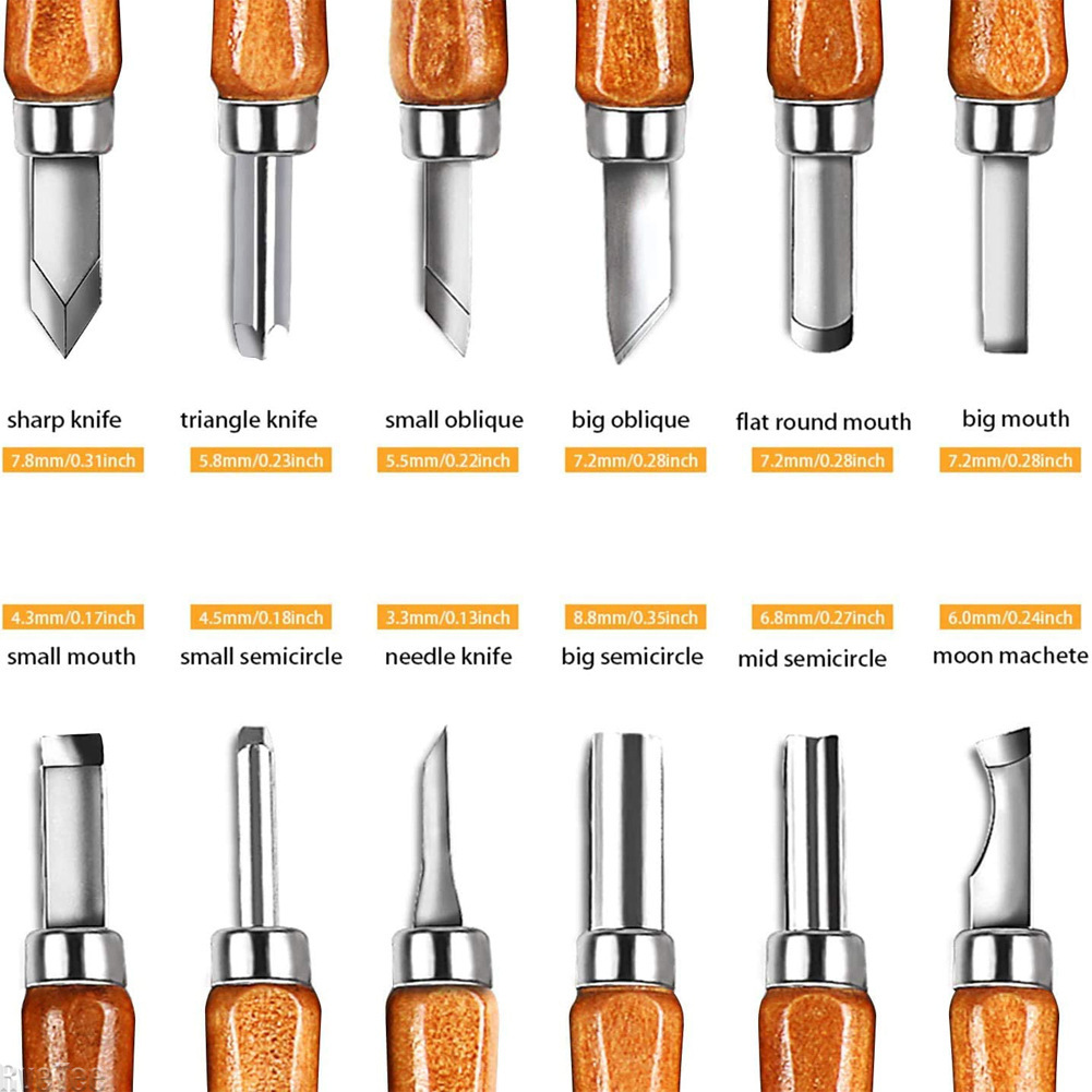 12Pcs SK2 목공 조각 도구 세트 가방 포함 HR - Art Craft Tools 리뷰 및 가격