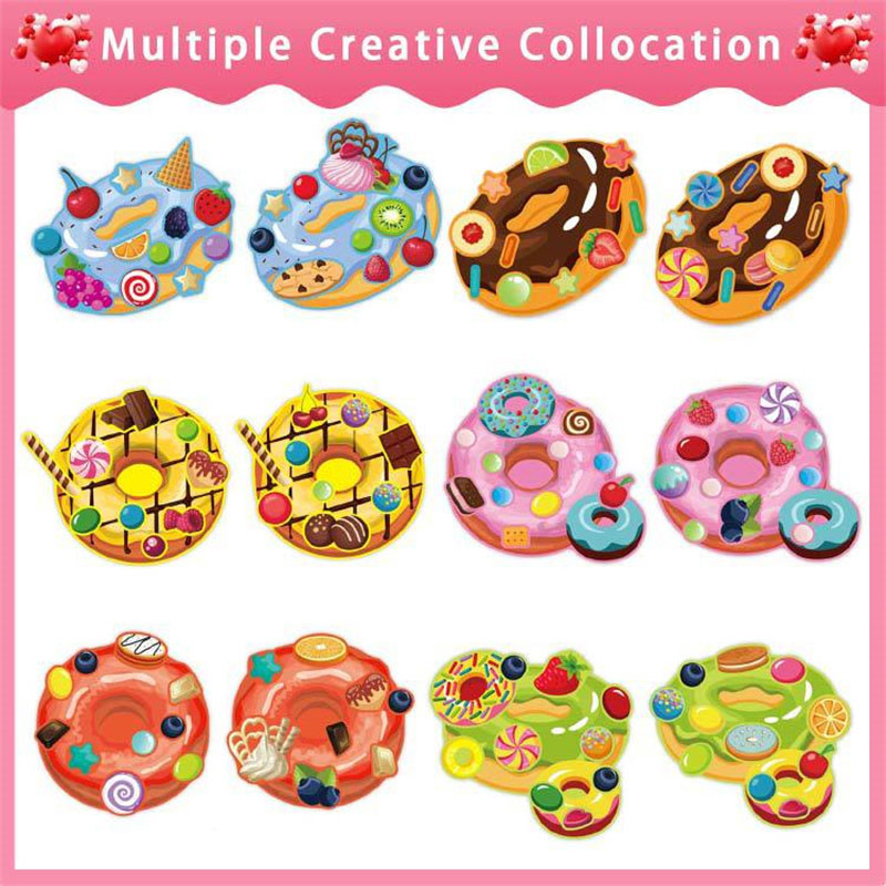 어린이를 위한 얼굴 도넛 스티커 만들기, 나만의 디저트 - Art Craft For Toddlers 리뷰 및 가격
